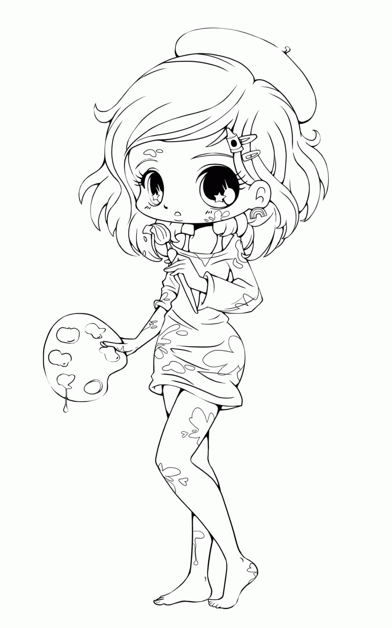Chibi People Coloring Pages - Ð¡oloring Pages For All Ages