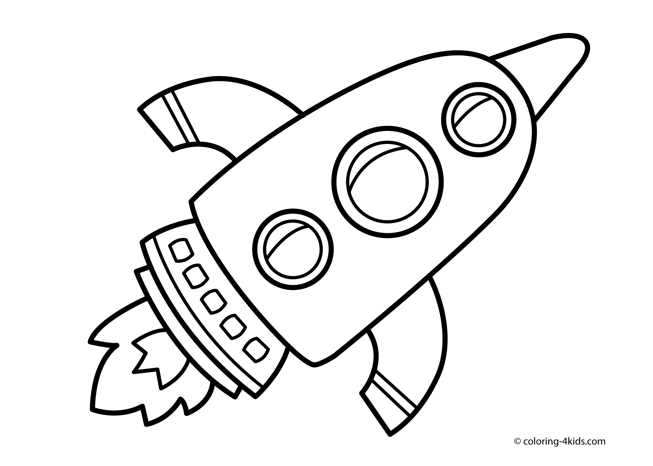 Space Coloring Pages Rocket Kids Printable - Colorine.net | #20340