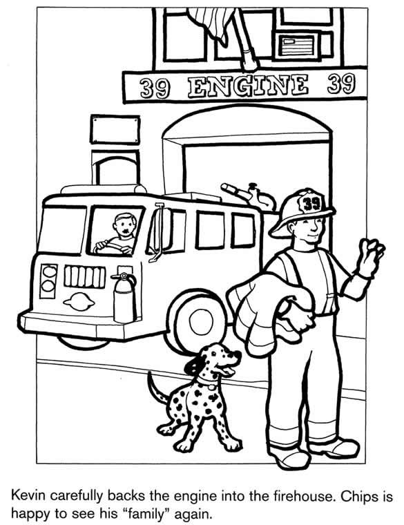 Drawing Fire Station #68484 (Buildings and Architecture) – Printable coloring  pages