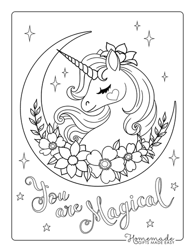 80 Magical Unicorn Coloring Pages for Kids & Adults | Free Printables