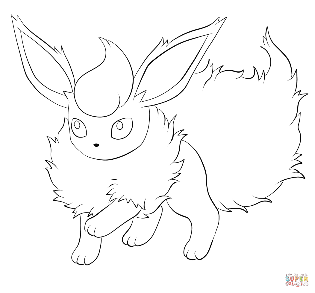 Free Pokemon Flareon Coloring Pages, Download Free Pokemon Flareon Coloring  Pages png images, Free ClipArts on Clipart Library