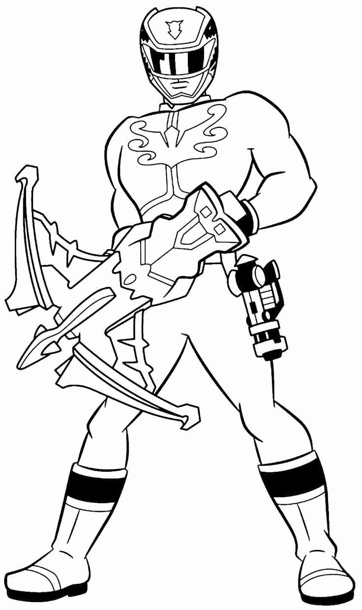 Coloring Pages | Red Power Ranger Coloring Page