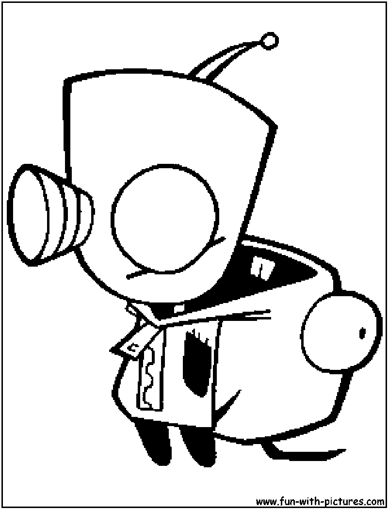 Invader Zim Gir Coloring Pages To Print - Coloring Home