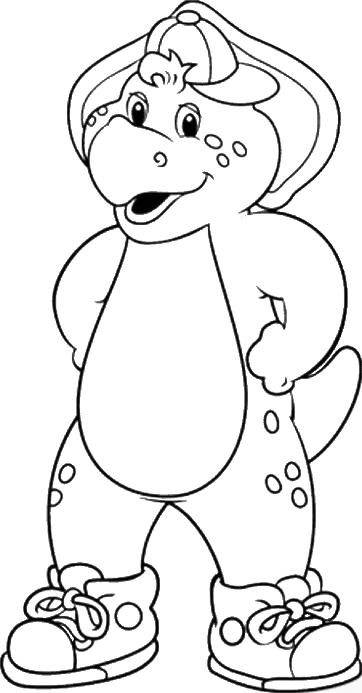 Barney Happy Birthday Coloring Pages Barney Coloring Pages Barney ...