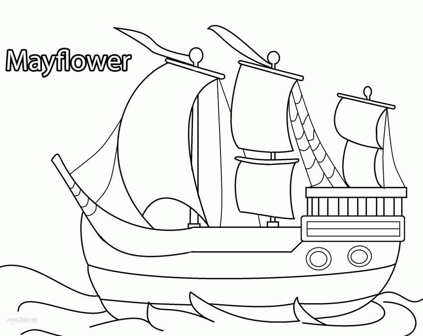 Mayflower Coloring Pages (13 Pictures) - Colorine.net | 9030