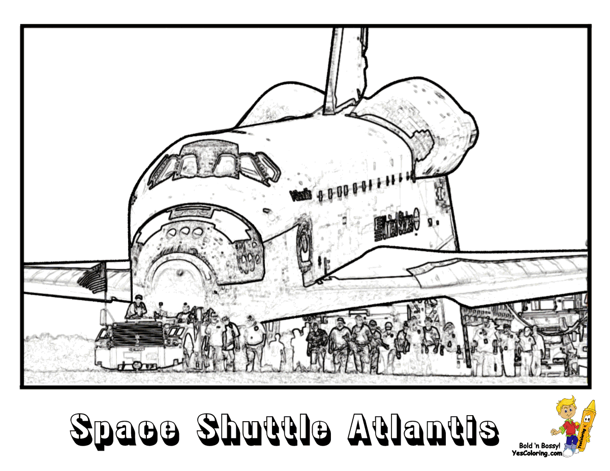 Space Shuttle Printable Coloring Pages  | #9976 - Coloring  Home