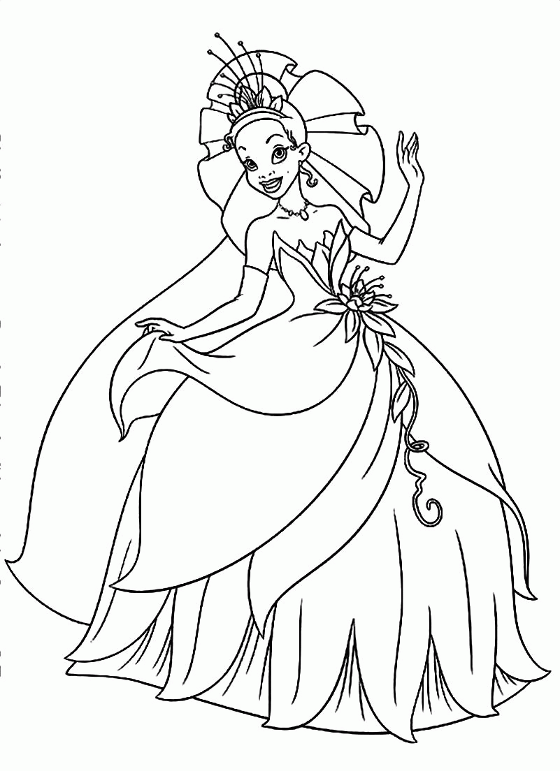 Princess And The Frog Coloring Pages Free To Print   Coloring Page ...