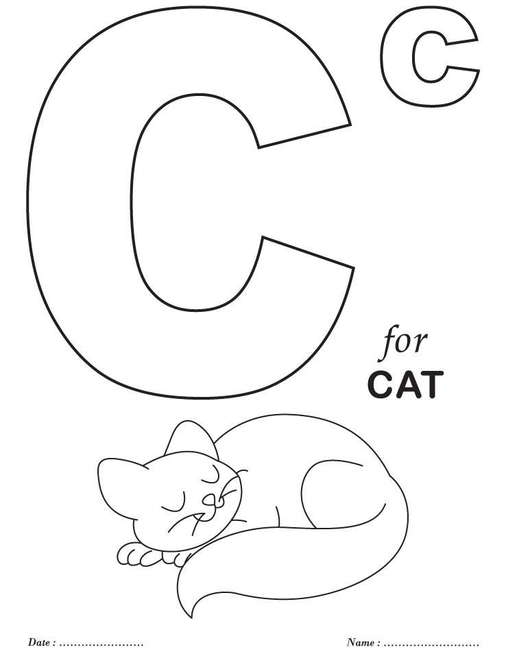 Letter Coloring Pages For Preschoolers Coloring Home