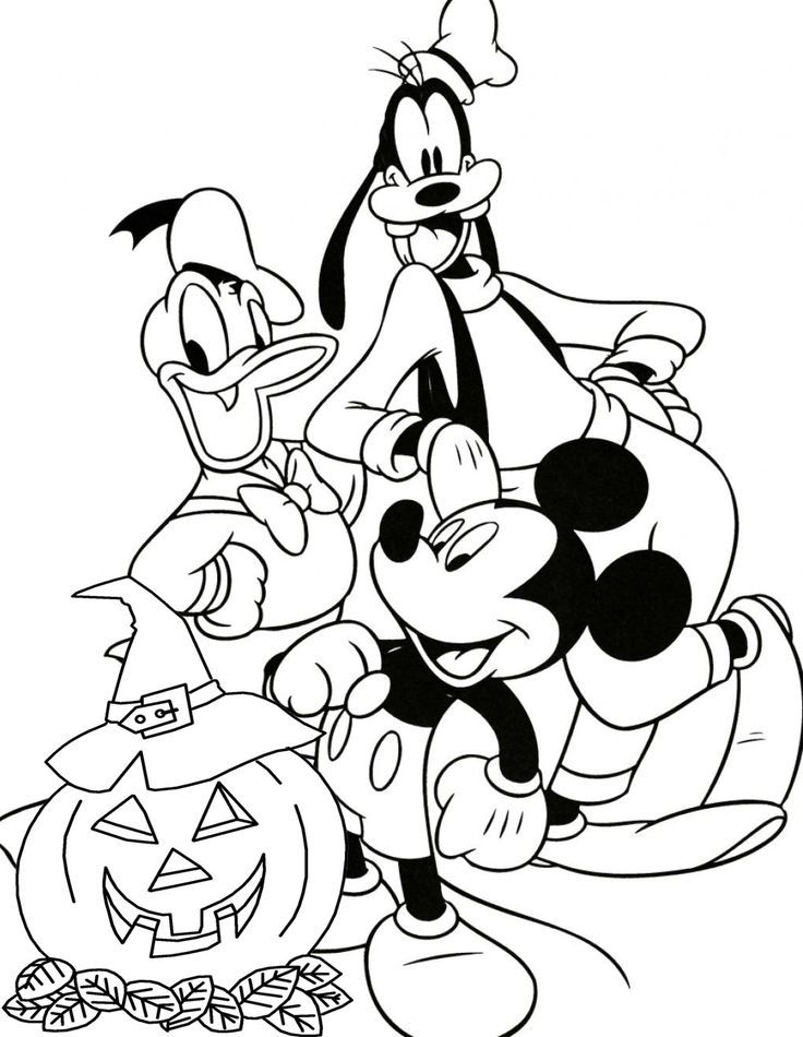 Free Disney Halloween Coloring Pages | Halloween Coloring Pages ...