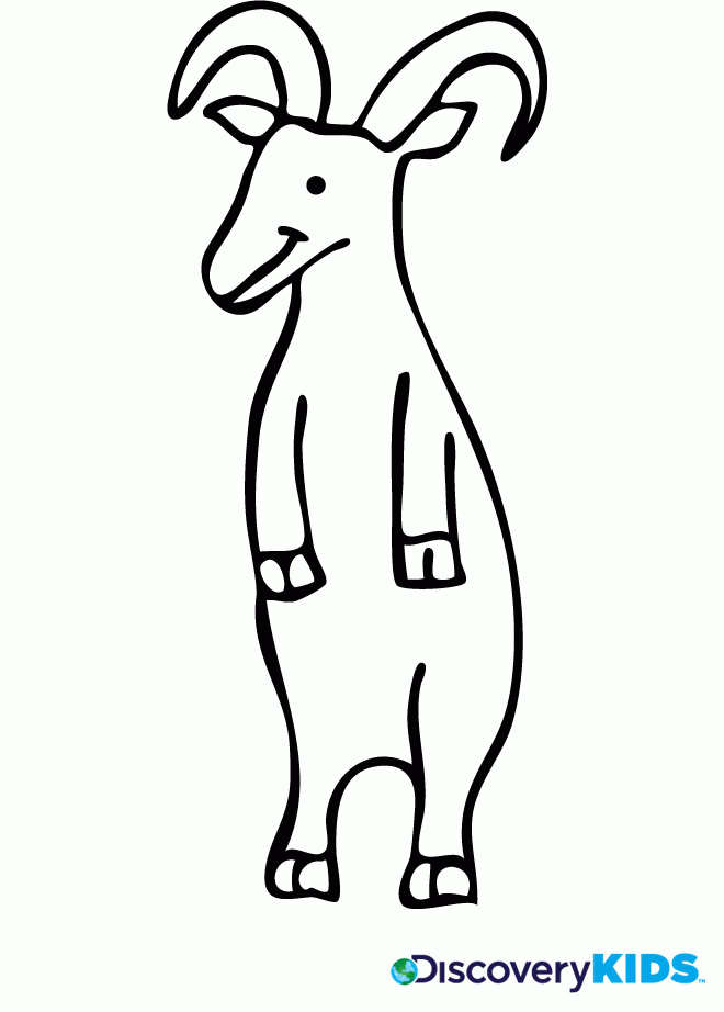 Goat Coloring Page | Discovery Kids