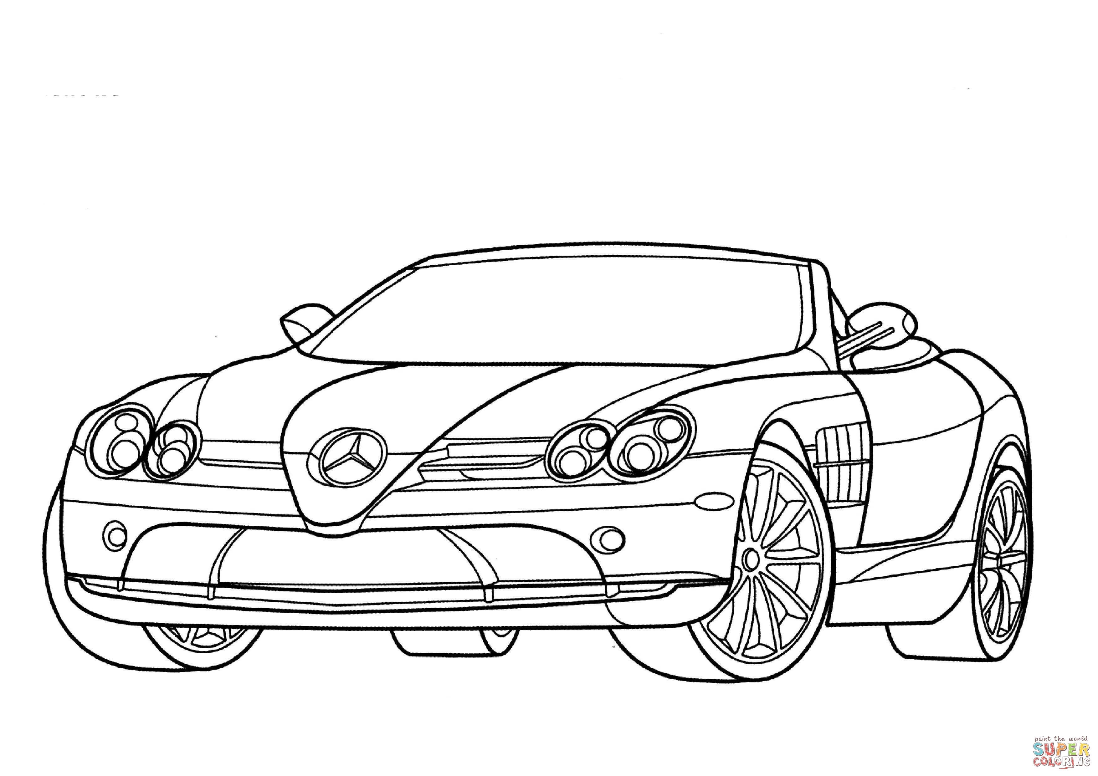 Mercedes Benz Coloring Pages at GetDrawings | Free download