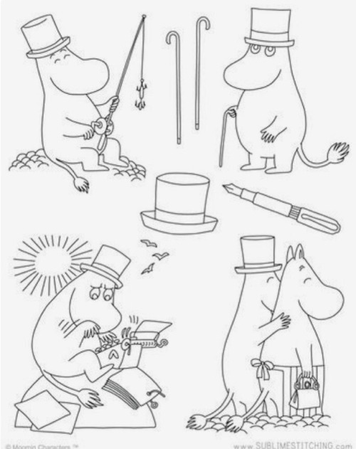 Happy Moomin — ~ Moomin coloring sheets ~