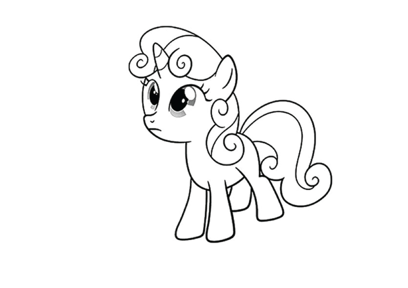 Sweetie Belle Coloring Page - Free Coloring Pages Online