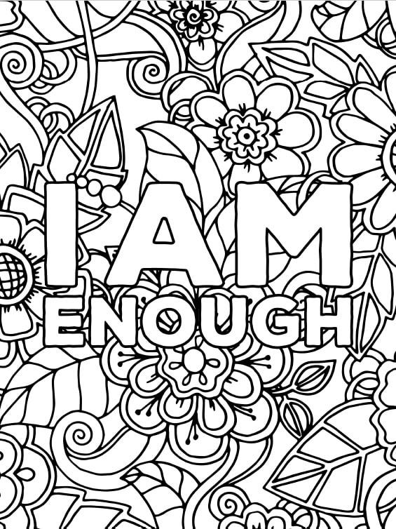 free mindset coloring pages
