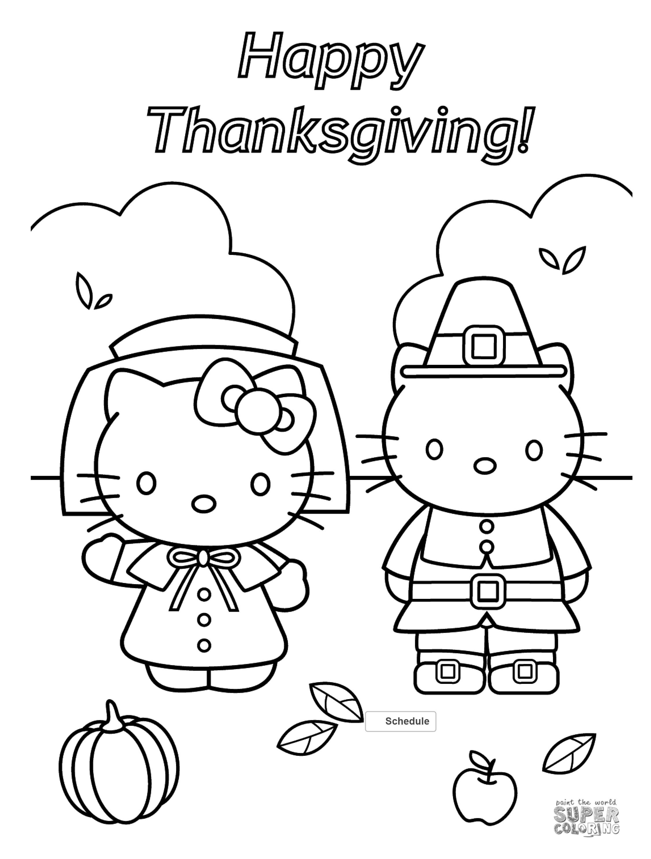 FREE Thanksgiving Coloring Pages For Adults & Kids   Happiness Is ...