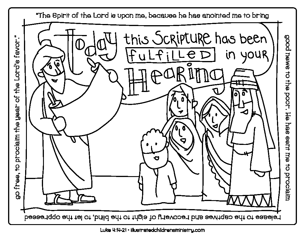 Bible Story Coloring Pages: Winter 2018-2019 - Illustrated Ministry
