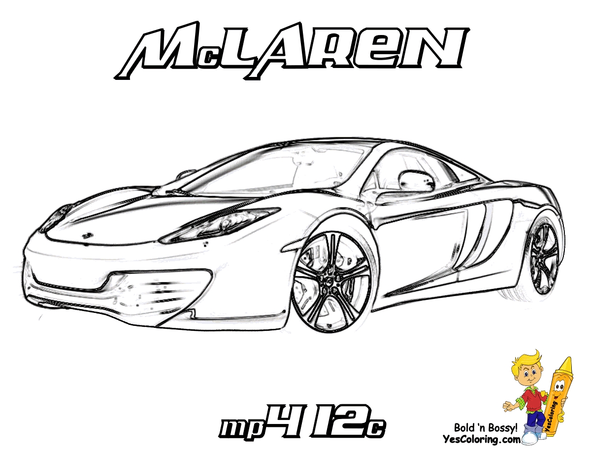 Mclaren Car Coloring Page Coloring Home