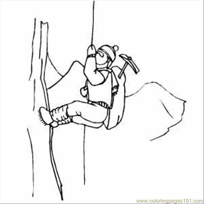 Mountain Climbing Coloring Page for Kids - Free Mountain Printable Coloring  Pages Online for Kids - ColoringPages101.com | Coloring Pages for Kids
