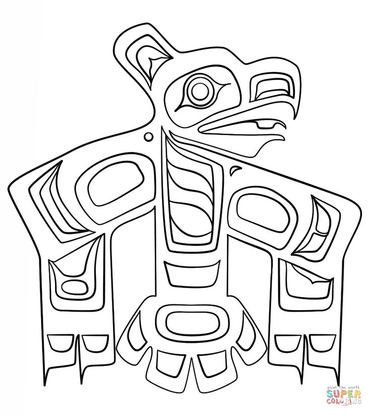 Haida Art - Raven coloring page | Free Printable Coloring Pages | Haida  art, Canadian aboriginal art, Aboriginal art