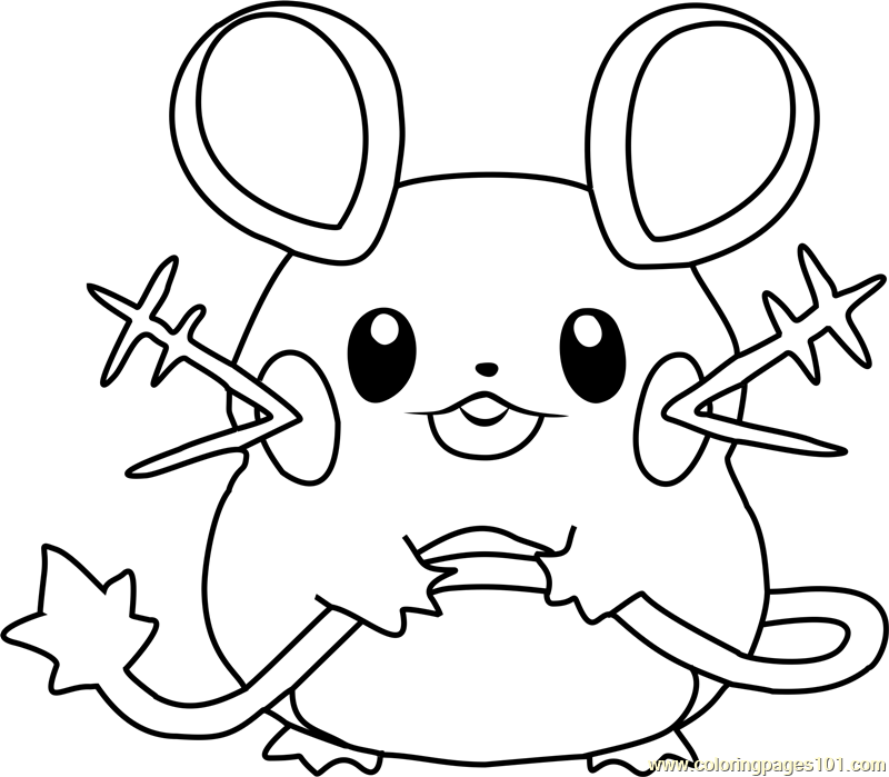 Dedenne Pokemon Coloring Page for Kids - Free Pokemon Printable Coloring  Pages Online for Kids - ColoringPages101.com | Coloring Pages for Kids