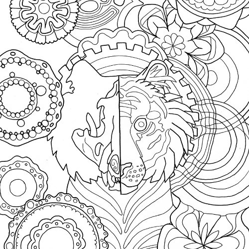 Tiger Mandala Coloring Page for Adults - Root Inspirations