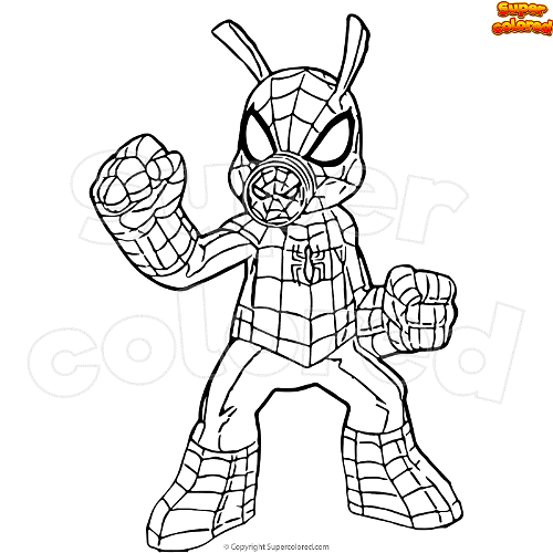 Coloring page Spider-Ham - Supercolored.com