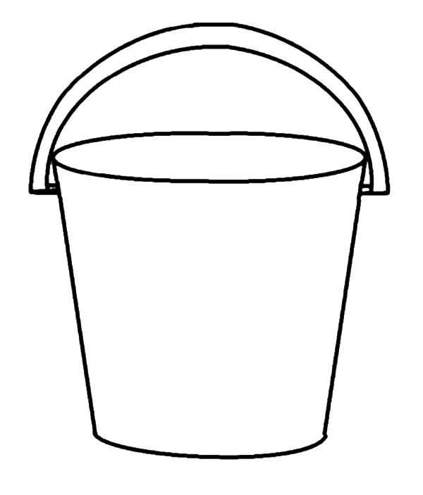 Beach Bucket Coloring Page | Bucket filler, Bucket drawing, Beach bucket
