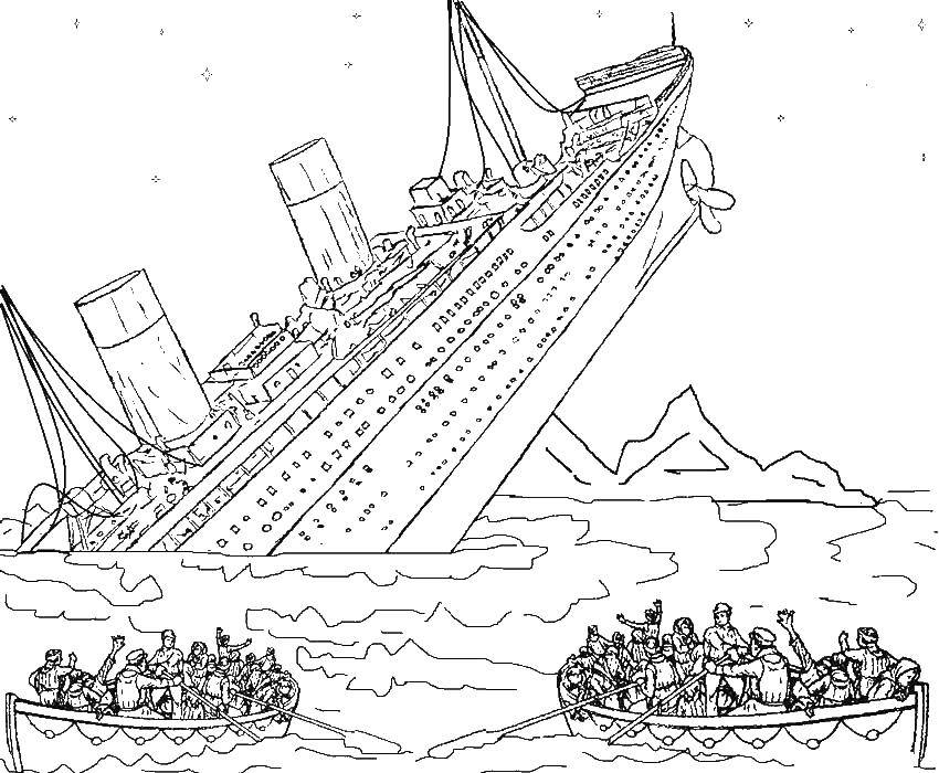 Titanic coloring pages to download and ...