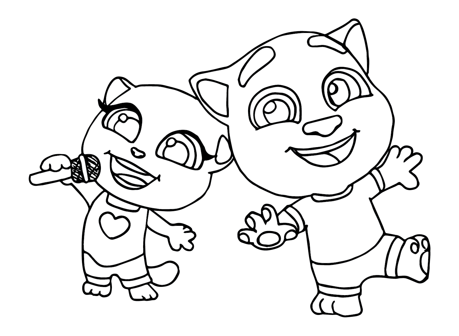 Talking Tom Coloring Pages Printable ...