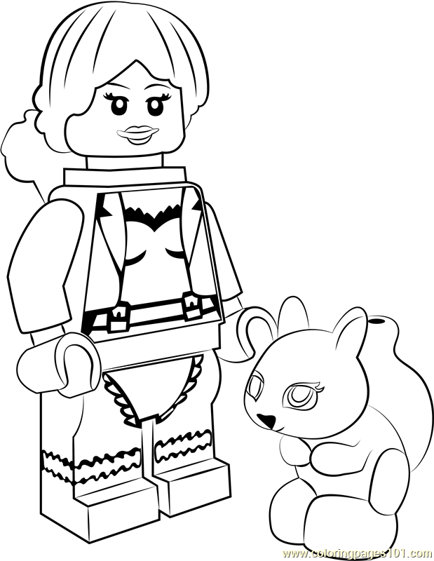 Lego Squirrel Girl Coloring Page for Kids - Free Lego Printable Coloring  Pages Online for Kids - ColoringPages101.com | Coloring Pages for Kids