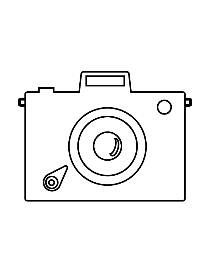 Camera Coloring Page - Coloring Home