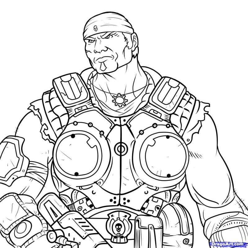 Gears Of War Coloring Pages | Coloring Pages Kids Collection