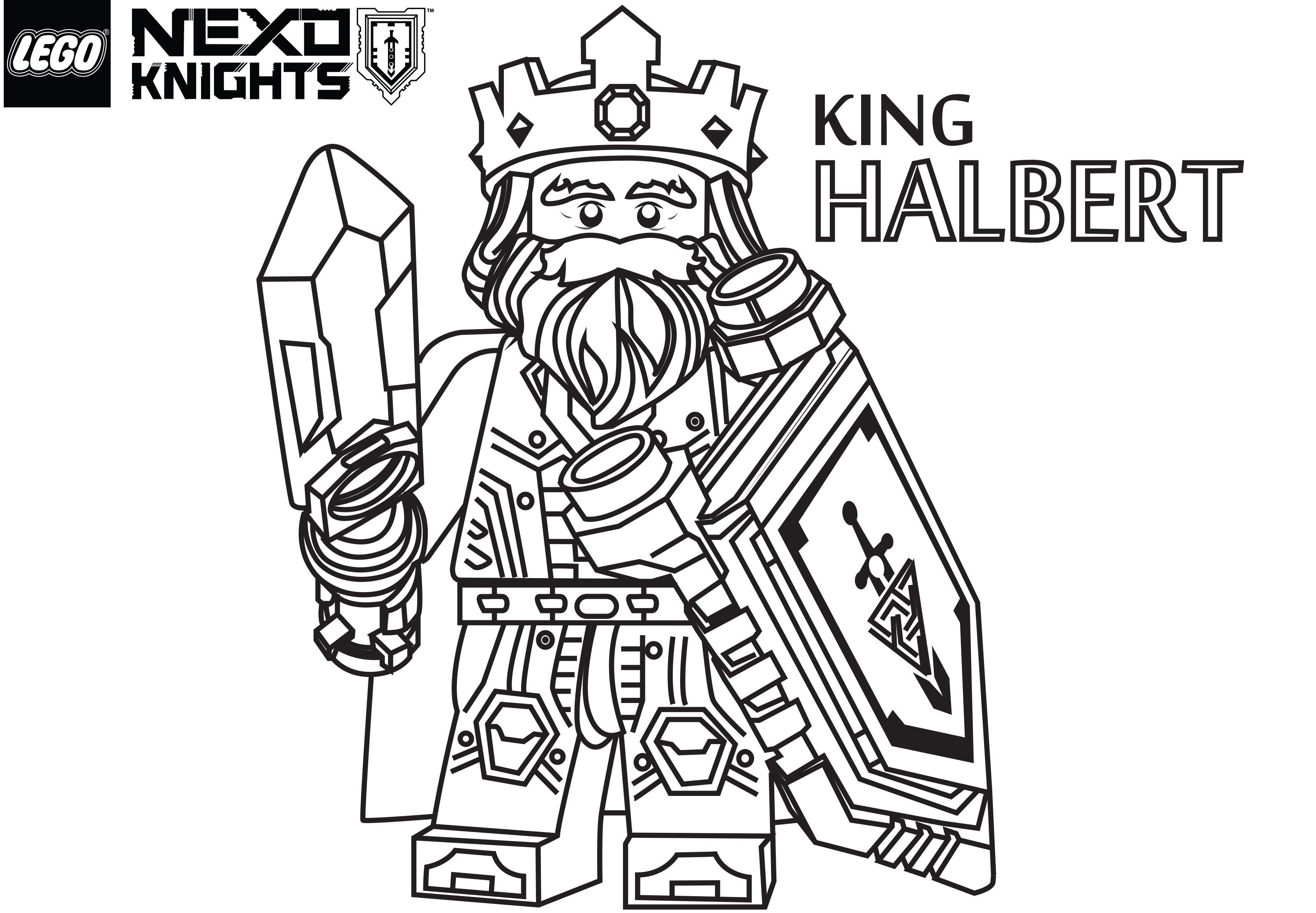 Lego Nexo Knights Coloring Pages : Free Printable Lego Nexo