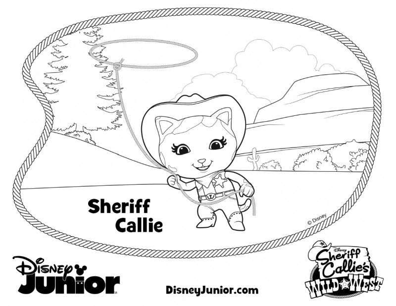Sheriff Callie Coloring Pages - Wild West: Howdy Partner