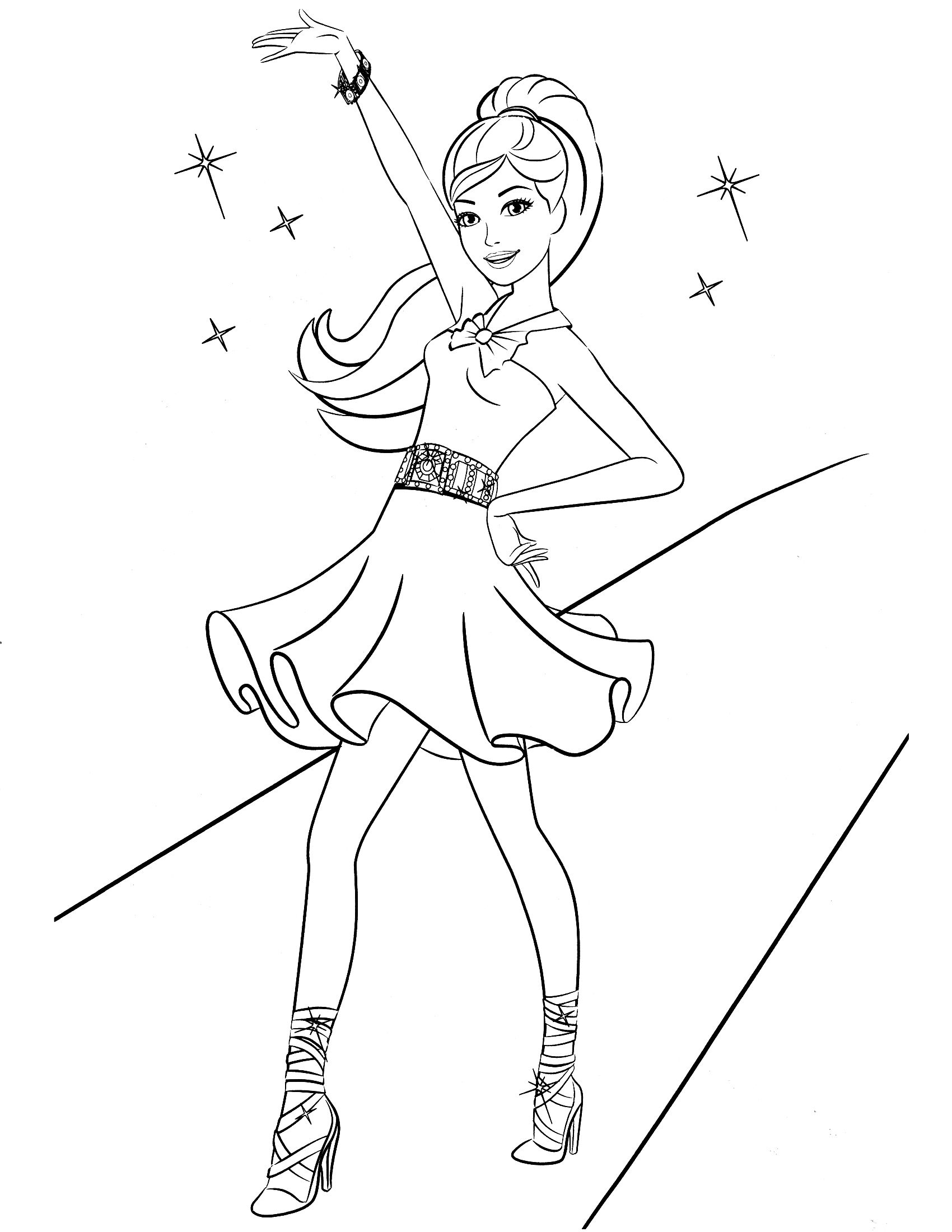 Best Barbie Coloring Pages Fashion About Barbie Coloring Pages On ...
