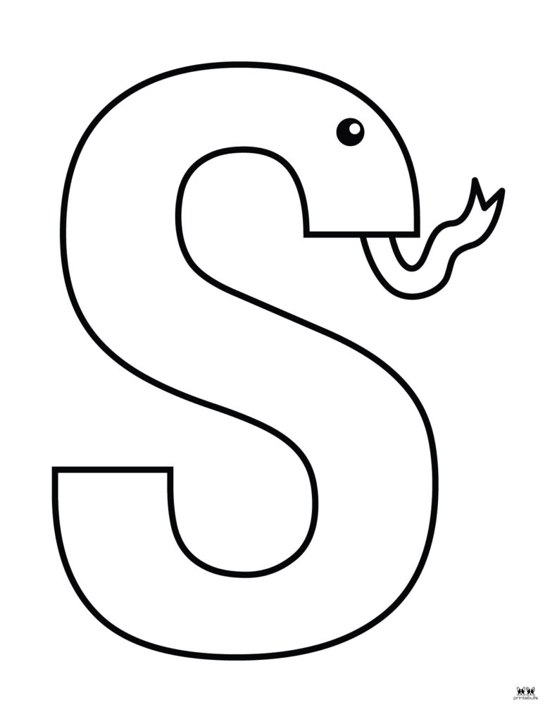 Letter S Coloring Pages - 15 FREE Pages | Printabulls