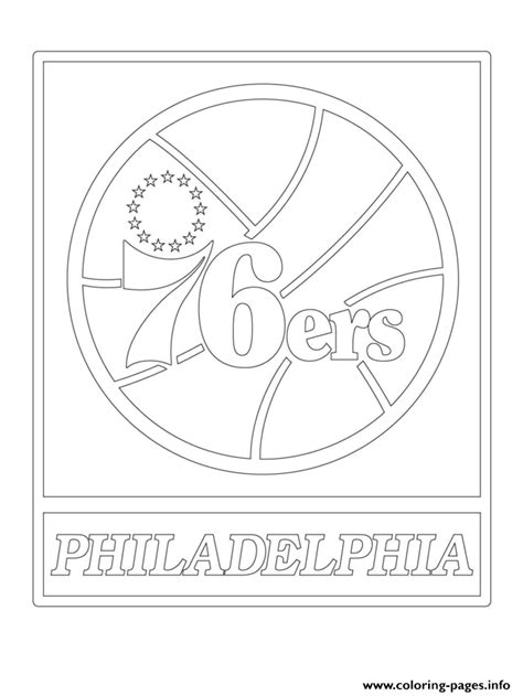 Philadelphia 76ers Colouring Pages - Free Colouring Pages