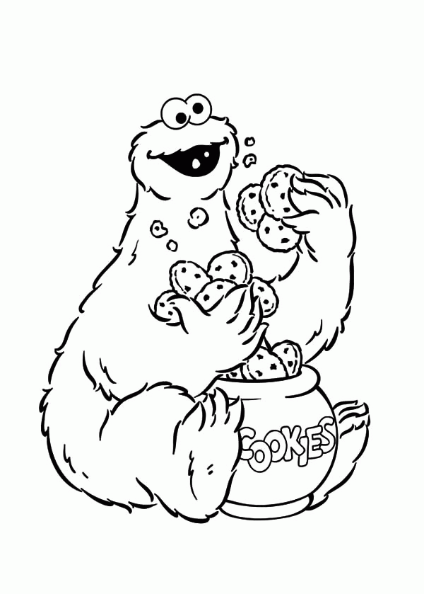 Cookies Coloring Page - Coloring Home
