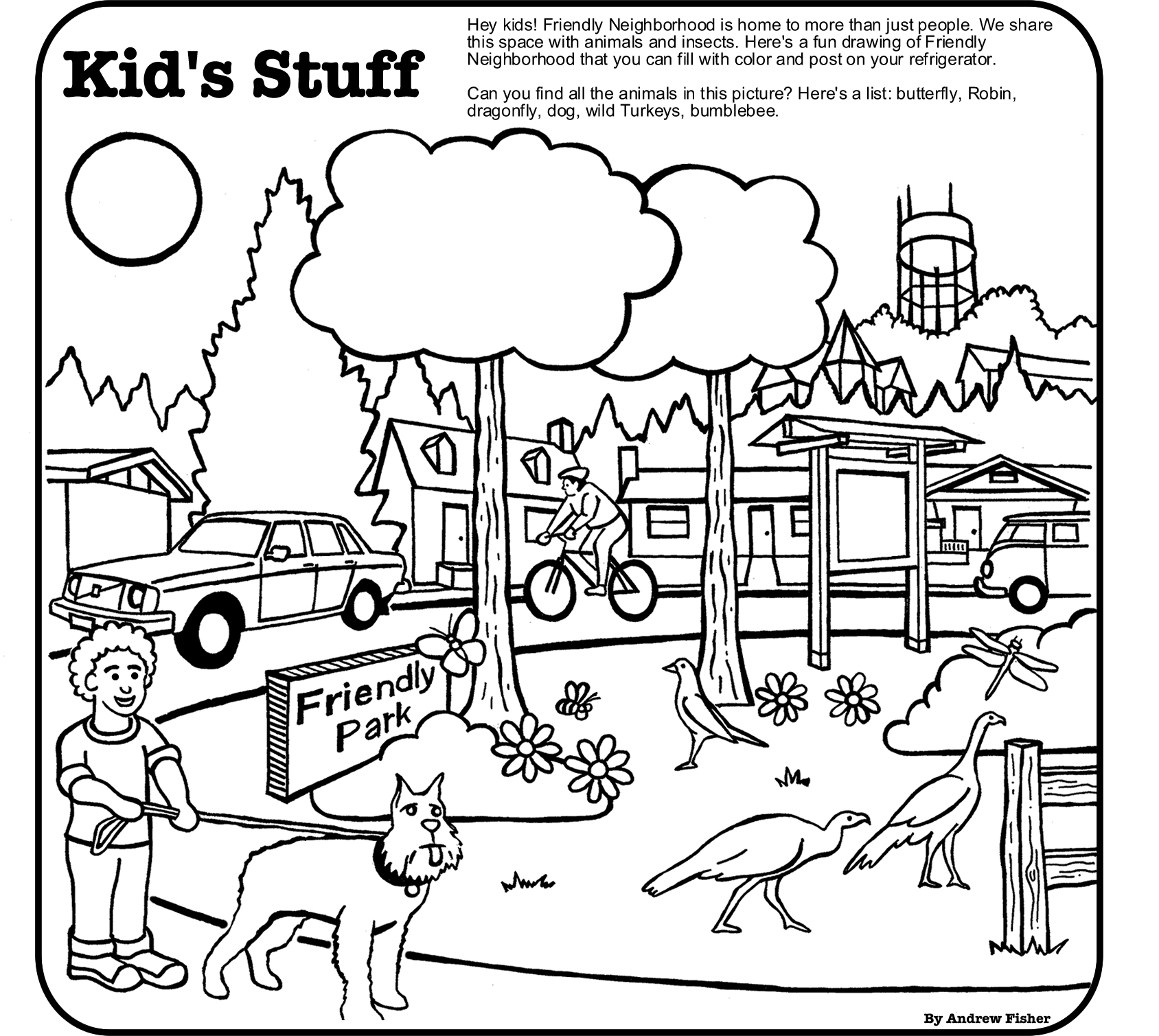 Neighborhood Map Coloring Page   Coloring Home