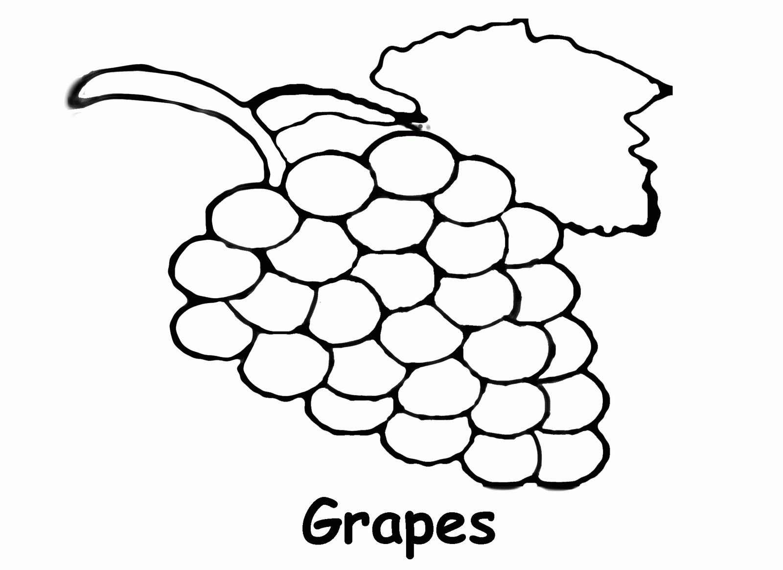 Download Grapes Coloring Page - Coloring Home