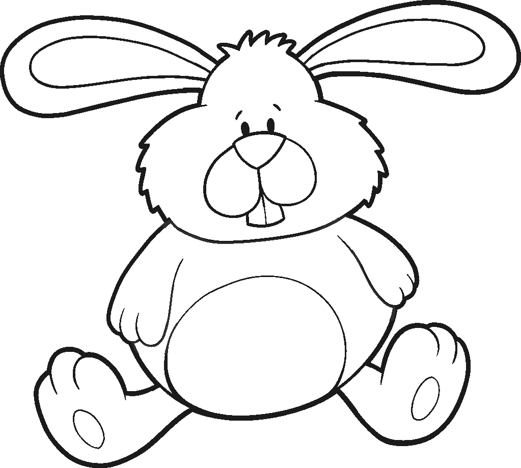Baby Bunny Coloring Page   Coloring Home