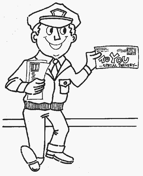 Community Helper coloring page