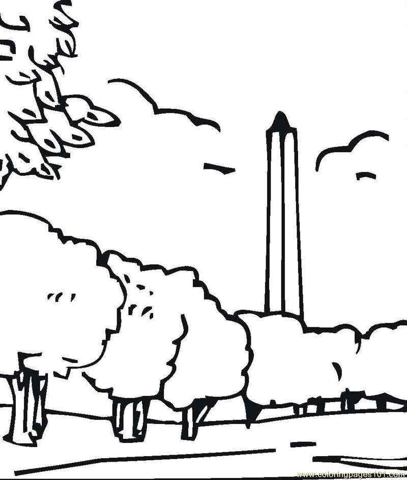 Washington Monument Coloring Page - Coloring Home