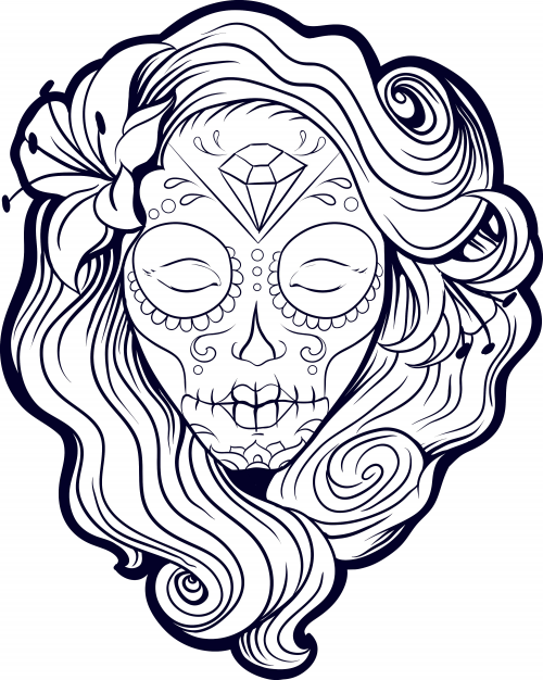 Sugar Skull Coloring Pages - Best Coloring Pages For Kids