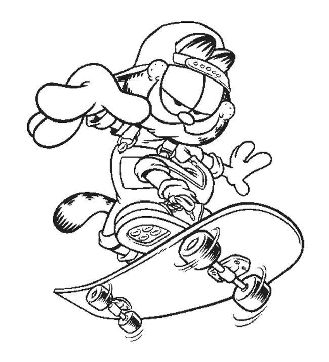 Skateboarding Trick coloring page Free Printable Coloring Pages -  jeffersonclan