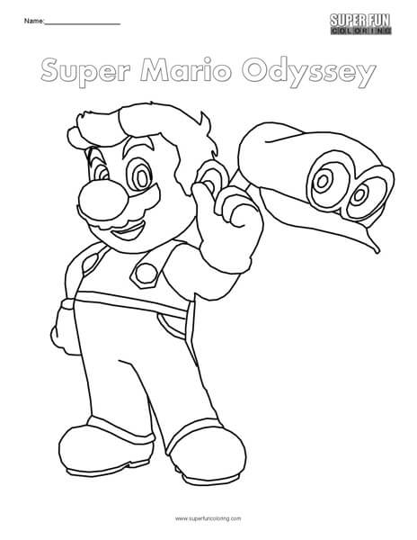 Super Mario Odyssey- Nintendo Coloring - Super Fun Coloring
