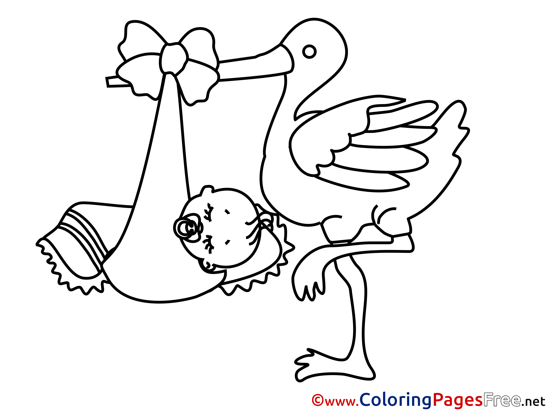Stork for Children free Coloring Pagescoloringpagesfree.net