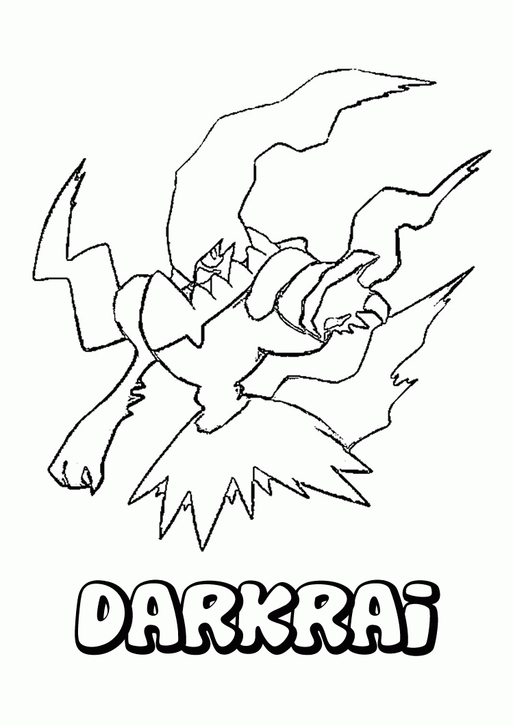 DARK POKEMON coloring pages - Darkrai