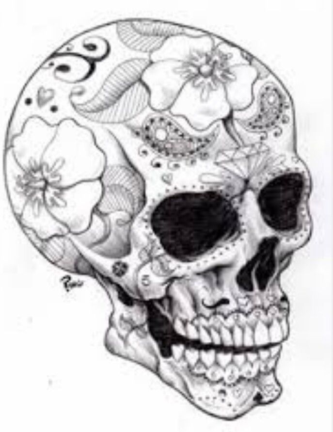 Manly" Sugar Skull Idea for Jake | Tattooed & Pierced Belle ...