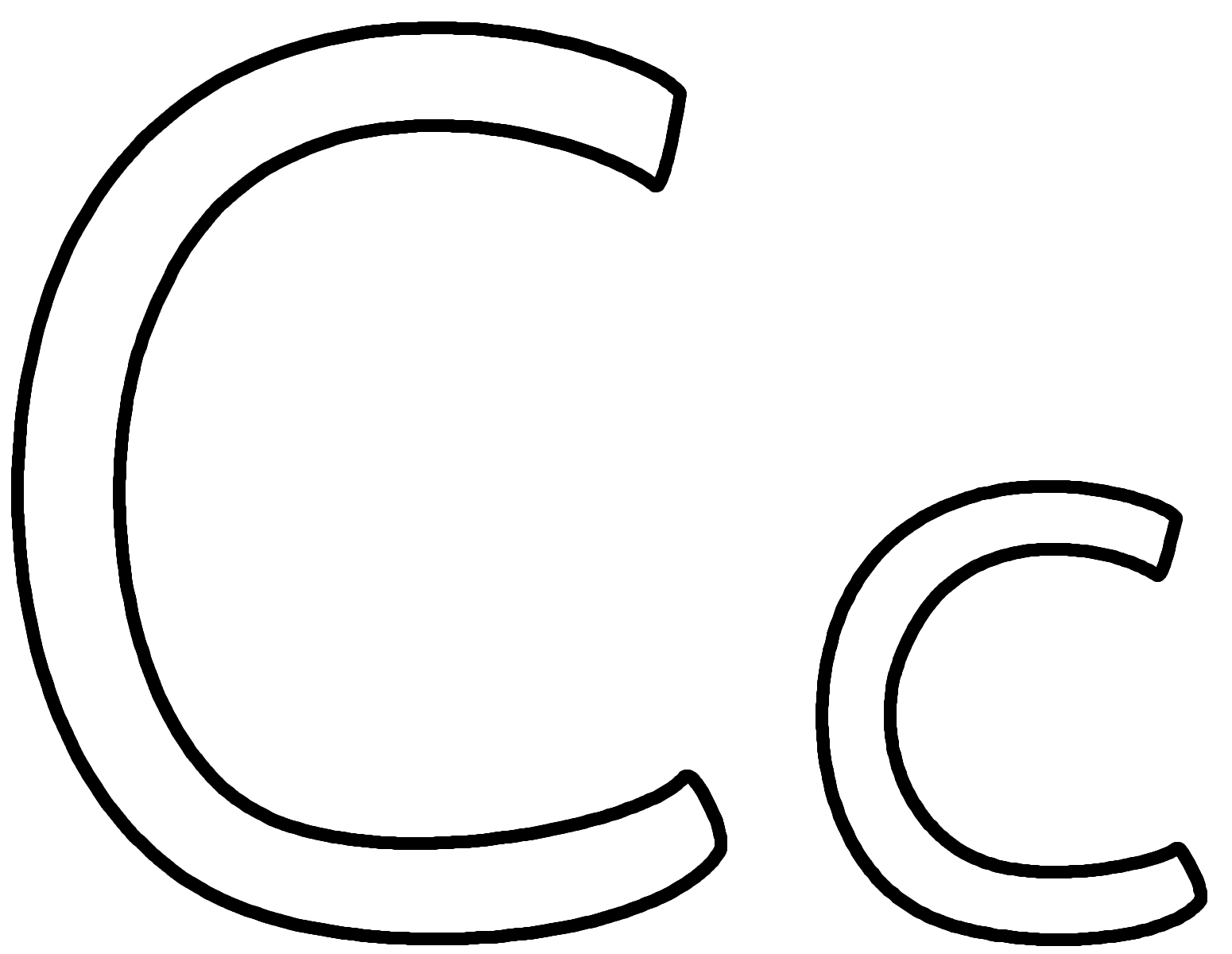 Letter C - Coloring Page (Alphabet)